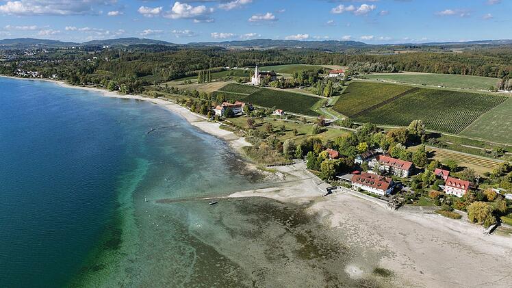 Niedrigwasser am Bodensee