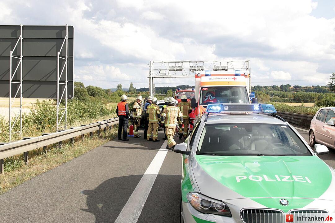 Unfall auf der A70 bei Viereth