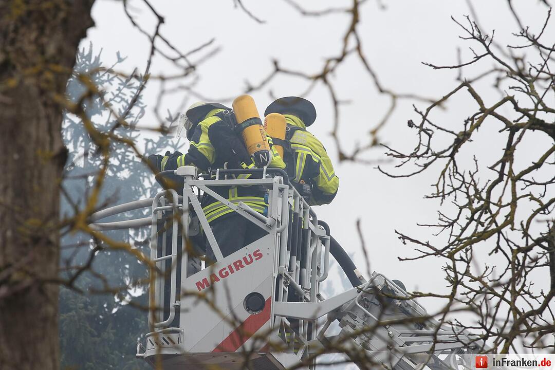 Dachstuhlvollbrand in Zandt bei Lichtenau