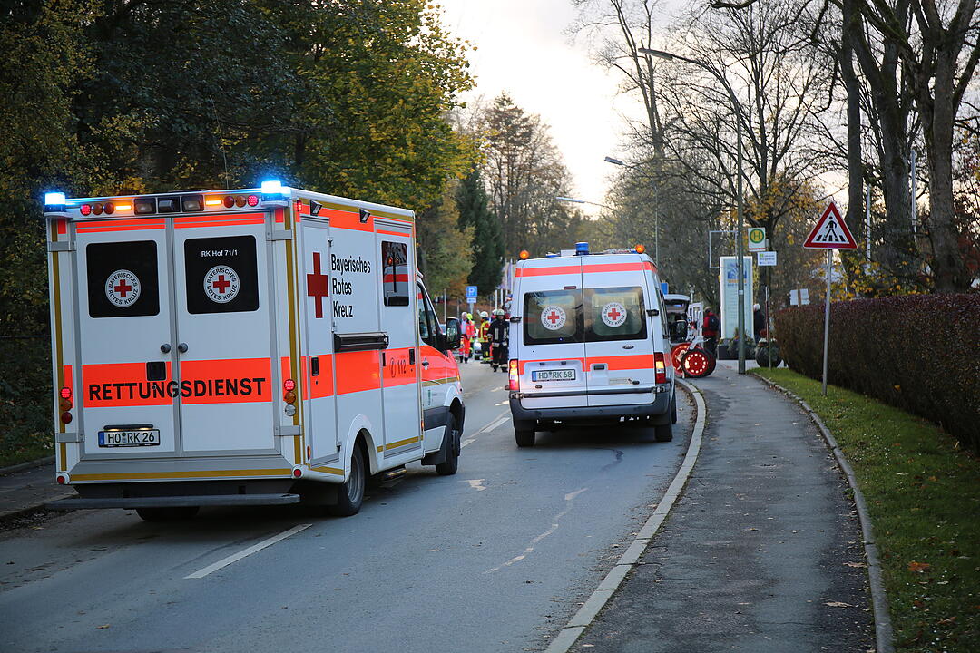 Schwerer Unfall am Zebrastreifen an Therme Bad Steben