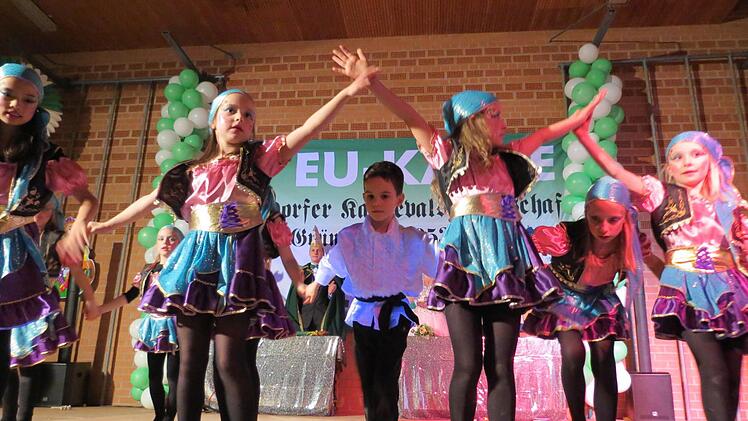 Der Garde-Nachwuchs: Die Euerdorfer "Dancing Kids".