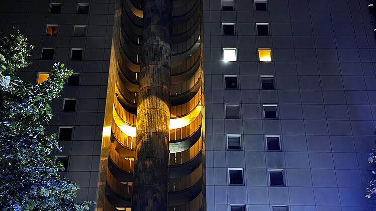 Hochhausbrand in Erlangen