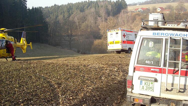 Die Helfer der Bergwacht sind auch als Luftretter im Einsatz.