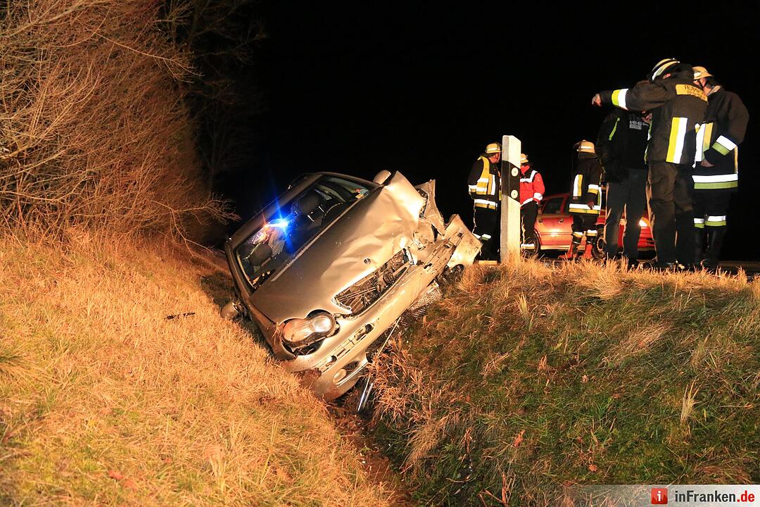 Kollision bei Ebrach: Zwei Verletzte