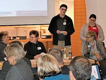 Sebastian Lange (Evangelische Jugend) und Ronja Wei&szlig; (Jugendrotkreuz) stellten die Jahresplanung vor. Foto: privat