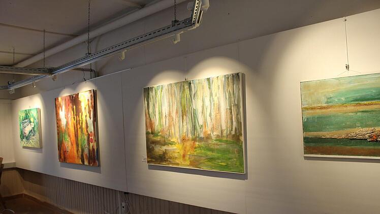 Die neue Beleuchtung in der Galerie Form und Farbe kommt kaum zum Einsatz.