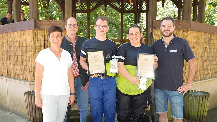 Kulmbach: Feierliche Zeremonie im M&ouml;nchshof - Brauerazubis traditionell getauft
