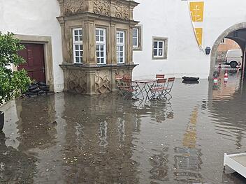 Überschwemmung in Münnerstadt Überschwemmung in Münnerstadt