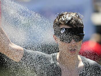 Carsten Friedmann vom ASV Kulmbach gewann in Trebgast &uuml;ber die Olympische Distanz. Foto: Karl Heinz Weber