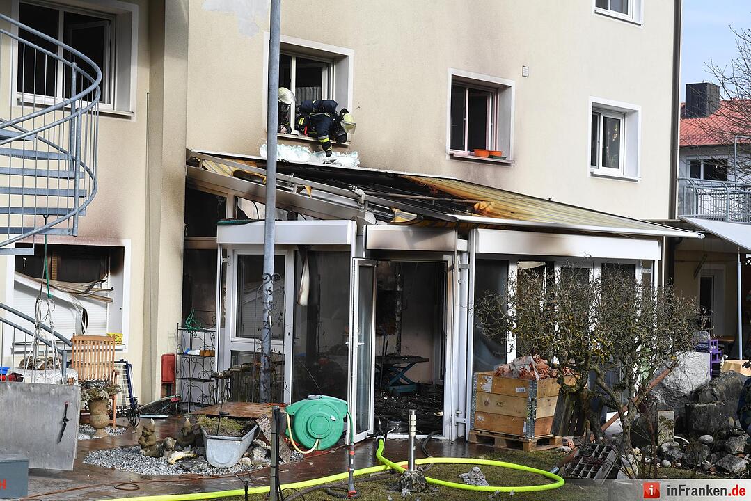 Zimmerbrand in Bischberg