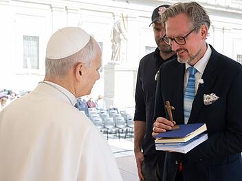 Eckart von Hirschhausen hat den Papst getroffen.