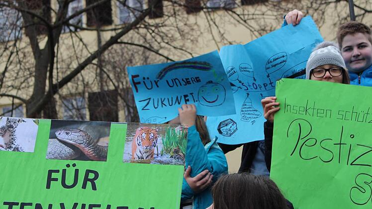 Die Schüler gestalteten zahlreiche Plakate.