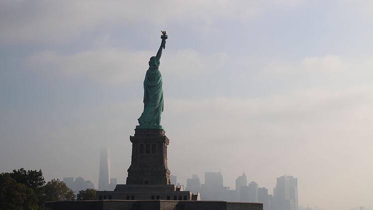 Die Freiheitsstatue in New York