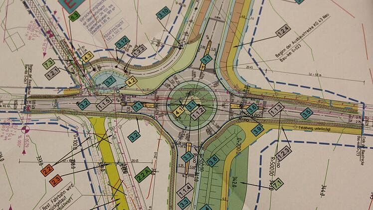 Der Kreisel am Umspannwerk im Detail. Foto: Ralf Ruppert