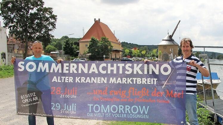 Rund um das Lagerhaus und den Alten Kranen im Marktbreit laden Achim Knöchel, Wolf Demel und ihre Organisation "We for Future" zu einem "Zukunfts-Festival" ein.  Foto: Diana Fuchs