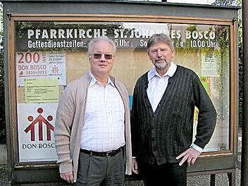 Pater Heinz Weierstraß (l.) und Pater Richard Brütting  Foto: Heidi Amon