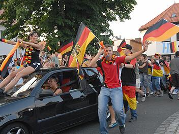 Die Begeisterung in Herzogenaurach kannte auch bei der letzten WM nach dem Sieg gegen Argentinien keine Grenzen.  Foto: Archiv/Panzer
