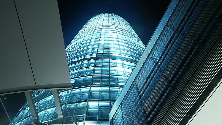 Der Business Tower in Nürnberg - einst das höchste Bürogebäude in Bayern