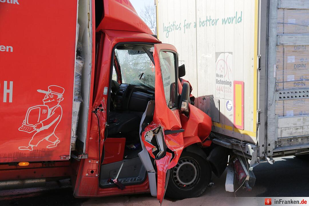 Lkw-Auffahrunfall auf A3 bei Höchstadt: Ein Schwerverletzter