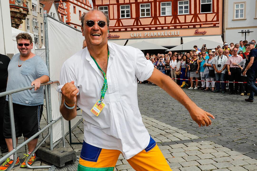 Beim großen Sambaumzug in Coburg ging es heiß her.