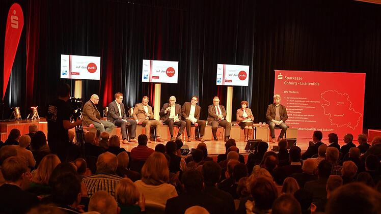 Impressionen vom Coburger Regionentalk im Kongresshaus zur LandratswahlFoto: Ronald Rinklef