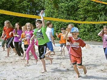 Mit Begeisterung bei der Sache: die Kinder beim Ferienprogramm des TSV Münnerstadt. Foto: Björn Hein