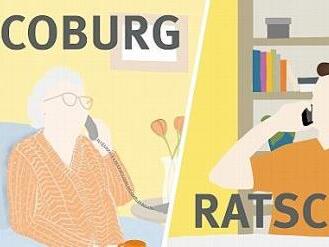 An den Flyern, die den "Coburg Ratsch" erklären, wird mit Hochdruck gearbeitet.