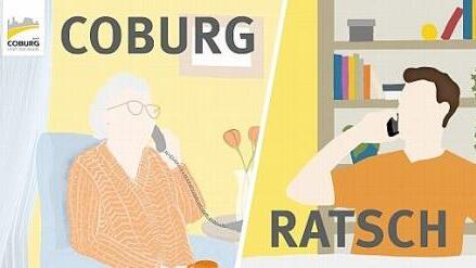 An den Flyern, die den "Coburg Ratsch" erklären, wird mit Hochdruck gearbeitet.