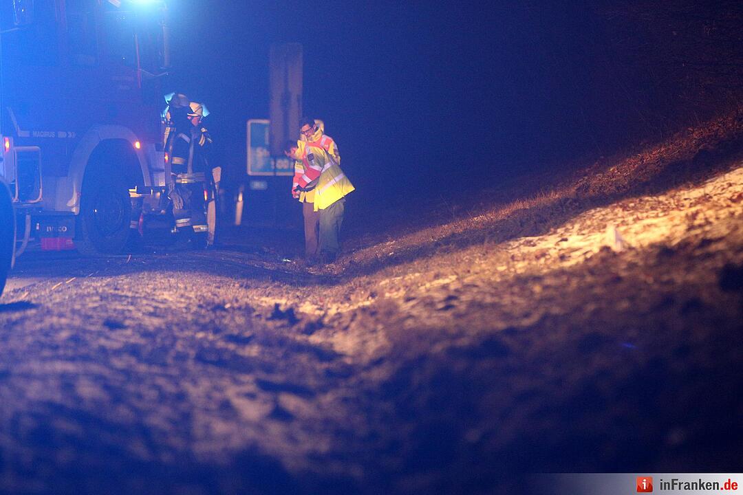 Schwerer Unfall auf der A70
