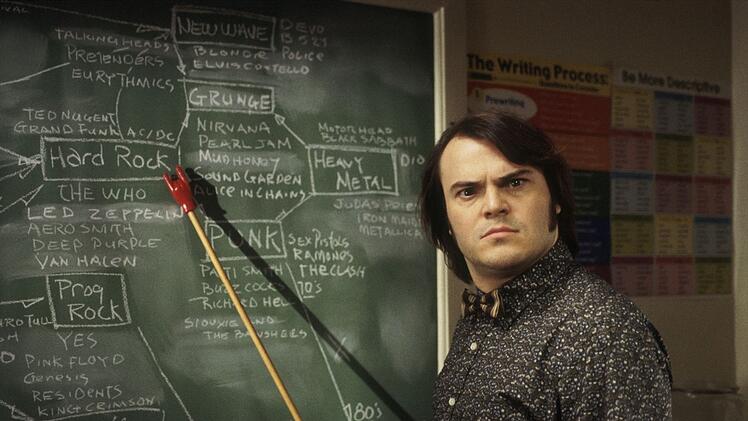 Dewey (Jack Black) sei Dank: Von nun an stehen Headbangen, Rockgeschichte und l&auml;ssiges Auftreten auf dem Stundenplan.