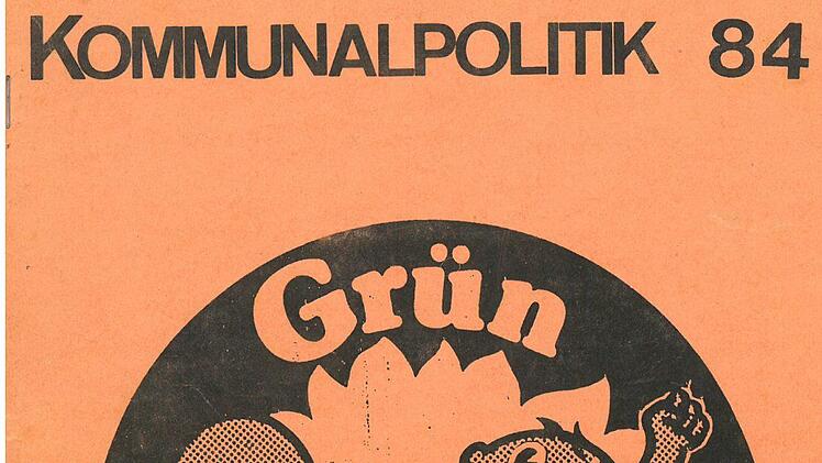 Umschlag des Programms der Forchheimer Grün-Alternativen Liste zur Kommunalwahl 1984 Repro: Ronald Heck