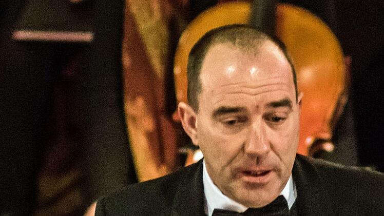 Die Sängervereinigun Bad Rodach und das Collegium musicum Hildburghausen unter der Gesamtleitung von Kirchenmusikdirektor Torsten Sterzik gestalteten ein Konzert in der Kirche St. Salvator in Untersiemau.Foto Jochen Berger