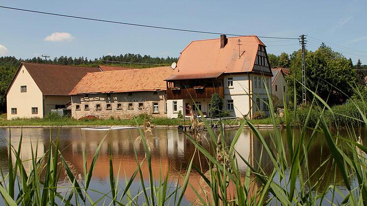 Um Wasser ging es bei der Sitzung der Veitensteingruppe - allerdings um Kanal und Abwasser sowie die Trinkwasserleitung - während das Bild den Blick über den See in Godeldorf zeigt.  Fotos: Günther Geiling