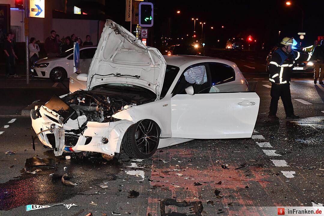 Unfall am Berliner Ring in Bamberg