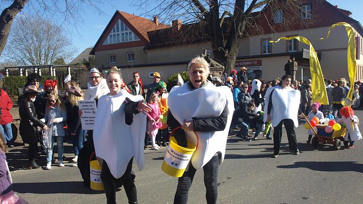 Faschingsumzug in Ebenhausen.  Foto: Stefan Geiger