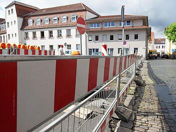 Der Viehmarkt ist gesperrt und steht nicht mehr als Parkplatz zur Verfügung. Foto: Arkadius Guzy