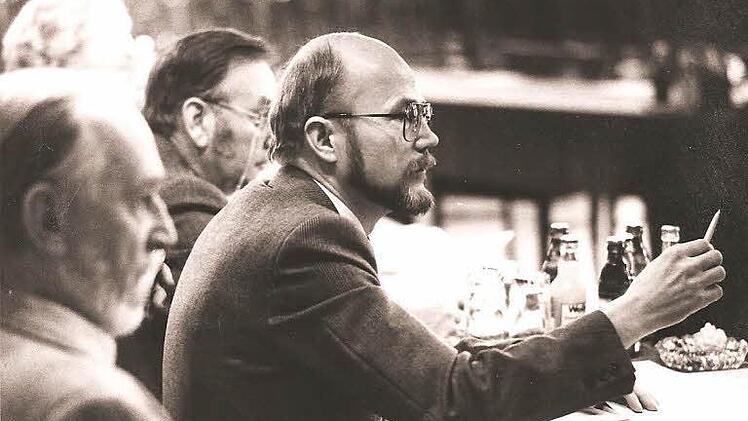 Rainer Herrnleben 1987 im Stadtrat  Foto. Archiv Hans Grün