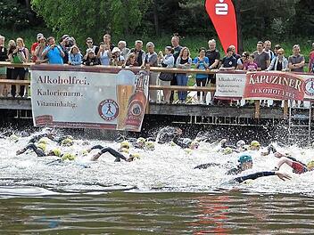 Der Triathlon beginnt am Sonntag, 15. Juni, um 11.15 Uhr mit dem Schwimmen im Trebgaster Badesee. Foto: Karl Heinz Weber