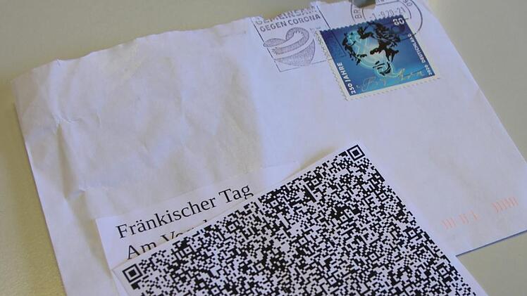 Dieser QR-Code flatterte anonym in den Redaktionsbriefkasten.  Foto: Christian Bauriedel