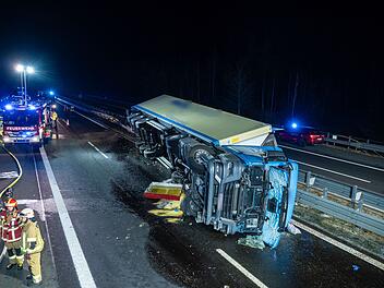 Schwerer Lkw-Unfall auf A73 im Kreis Coburg