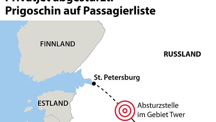 Privatjet abgestürzt: Prigoschin auf Passagierliste (24.08.2023)