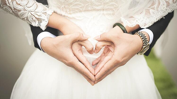 Hochzeit Hände Braut Bräutigam