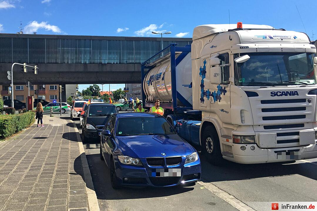 Lkw-Unfall in nürnberg