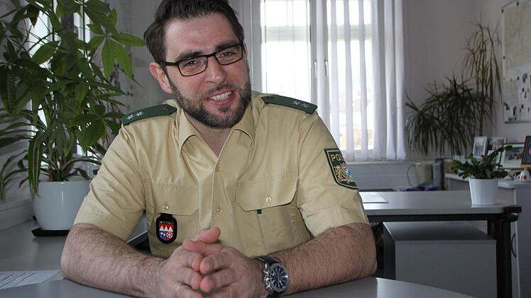 Von Oktober 2016 bis März 2017 leitete Daniel Seeburg die Polizeiinspektion Bad Brückenau. Foto: Ulrike Müller