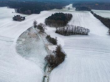 Erster Schnee in Brandenburg