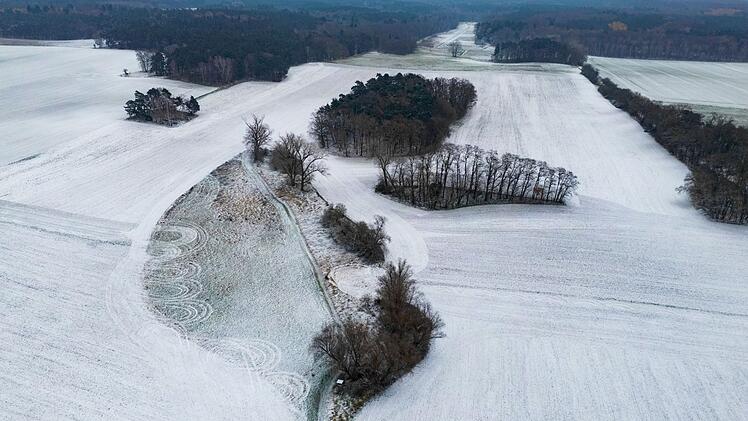 Erster Schnee in Brandenburg
