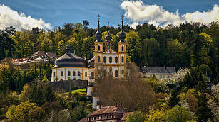 Hoch über Würzburg grüßt das Käppele