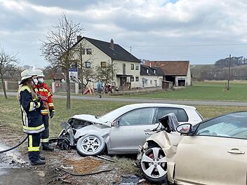 Die Unfallstelle bei Schlammersdorf