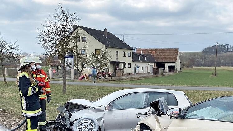 Die Unfallstelle bei Schlammersdorf