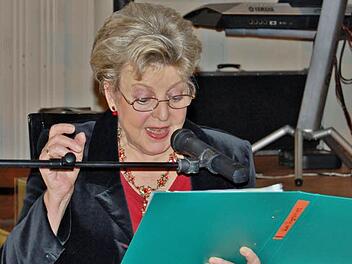 Marie-Kuise Marjan bei ihrer Lesung im Rahmen der Genusswelten. Foto: Sigismund von Dobschütz